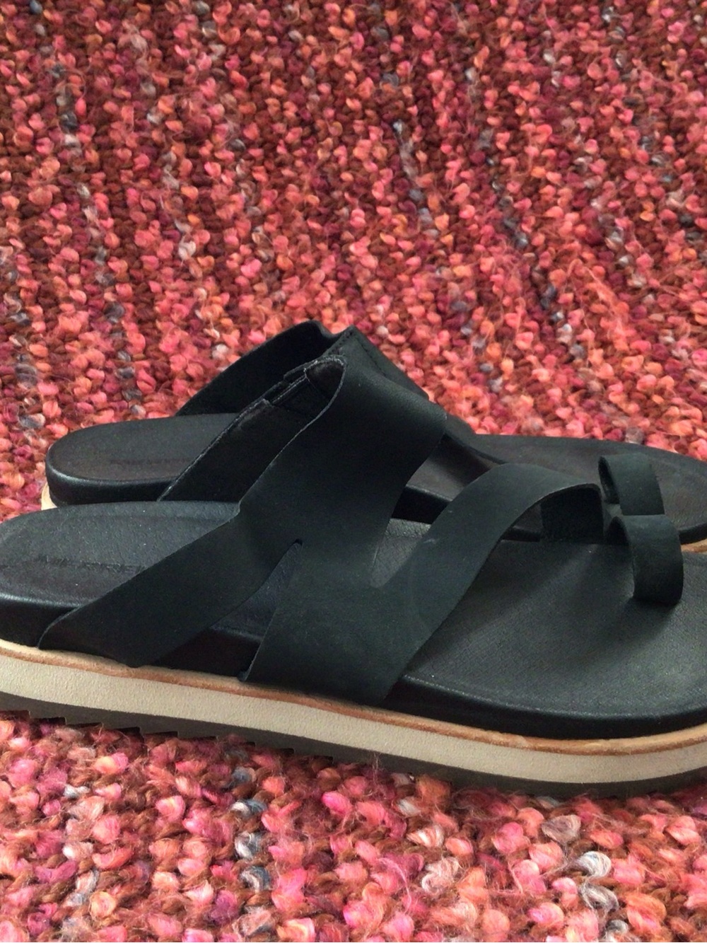Merrell Women's Black Strappy Platform Slide Sandals - 9M - Picture 2 of 5